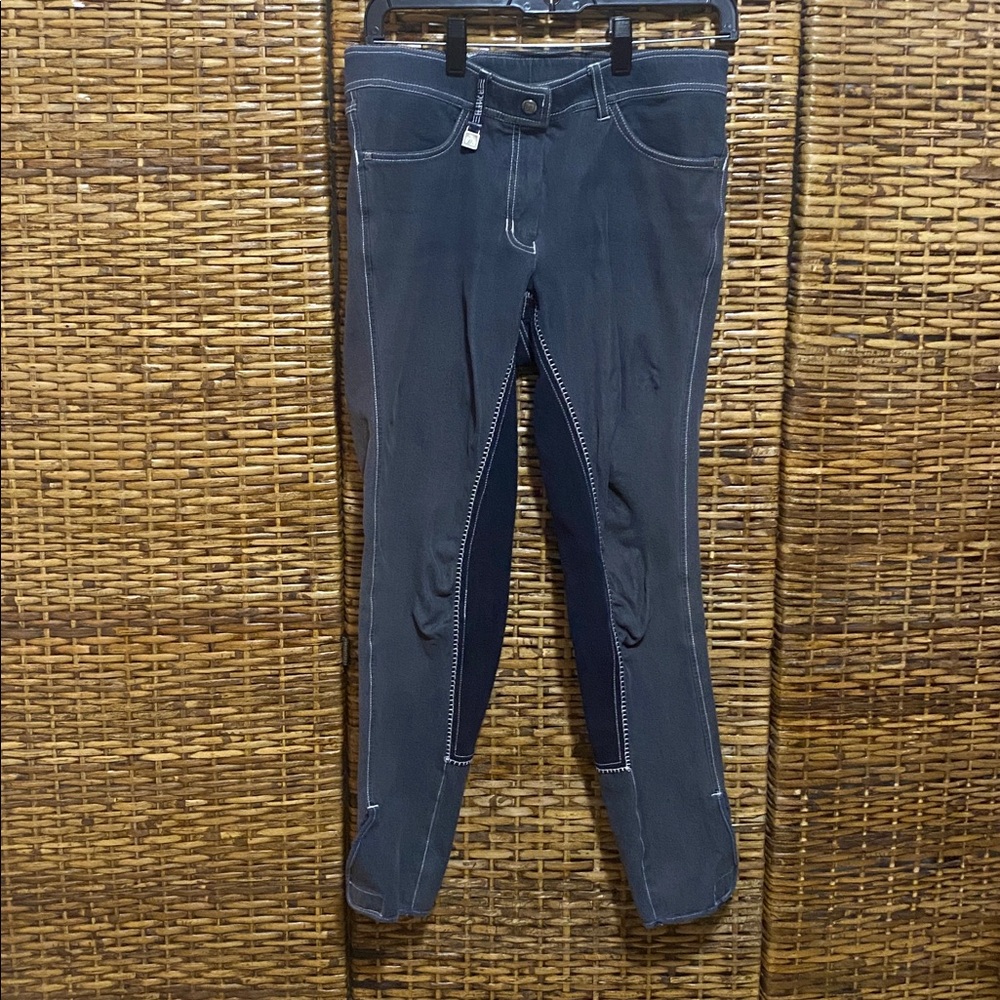GUC Romfh Black Grey Riding Breeches Pants 28 L